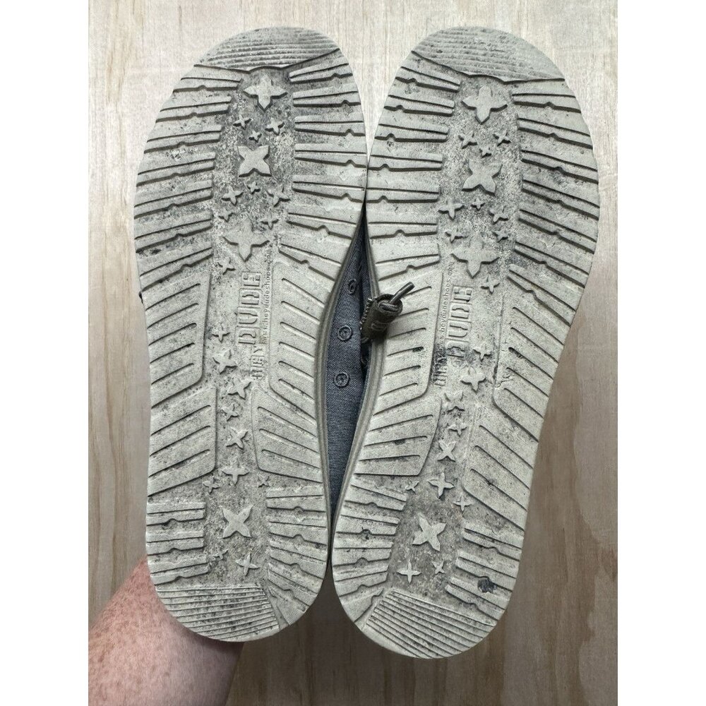 Hey Dude Wally Mens L Stretch Slip-0n Shoes Size 11 Color Steel Gray Comfort - Picture 2 of 6